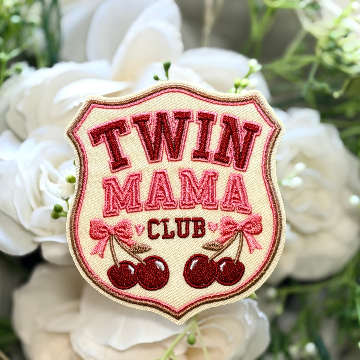 Twin Mama Club Iron on Patch