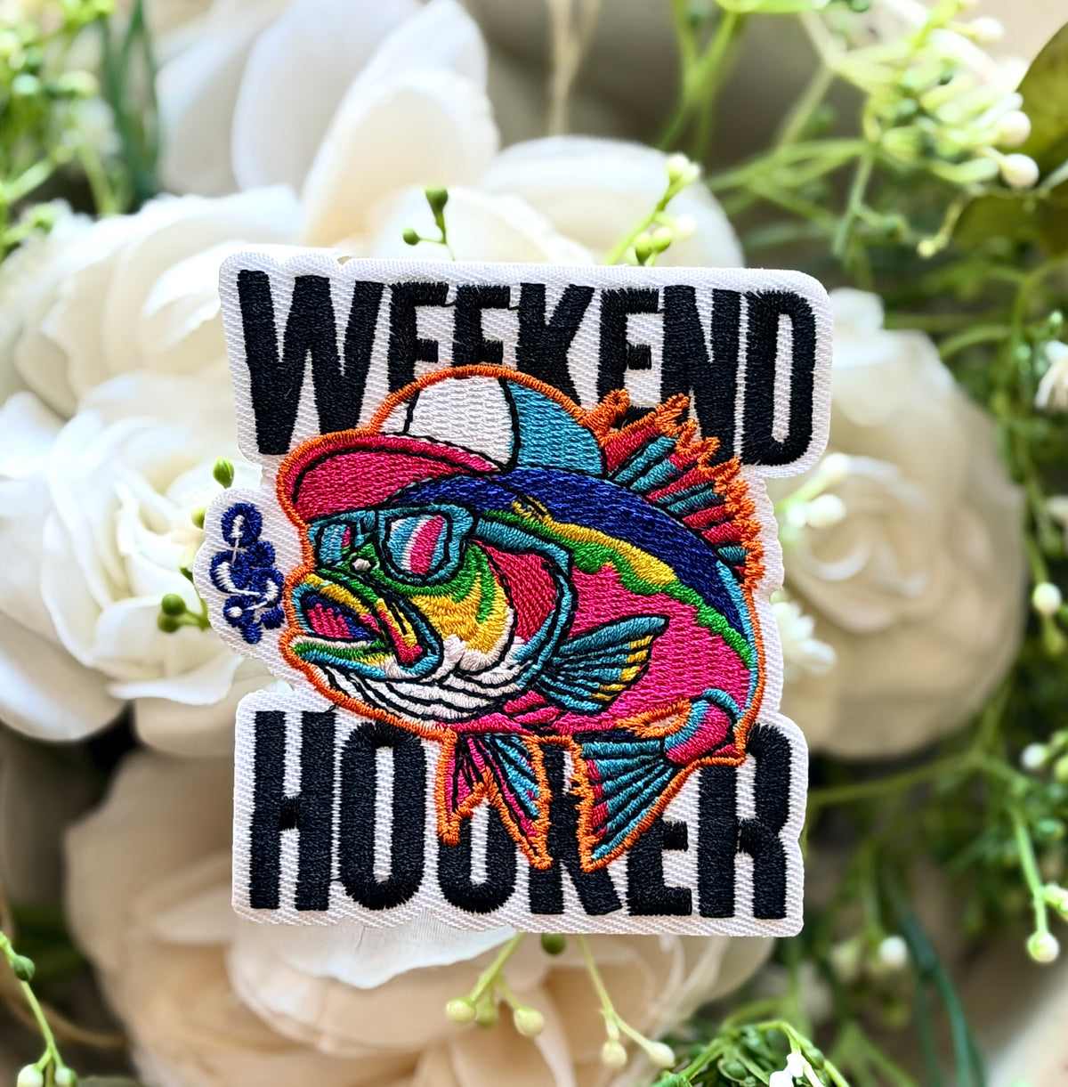 Weekend Hooker Iron on Patch