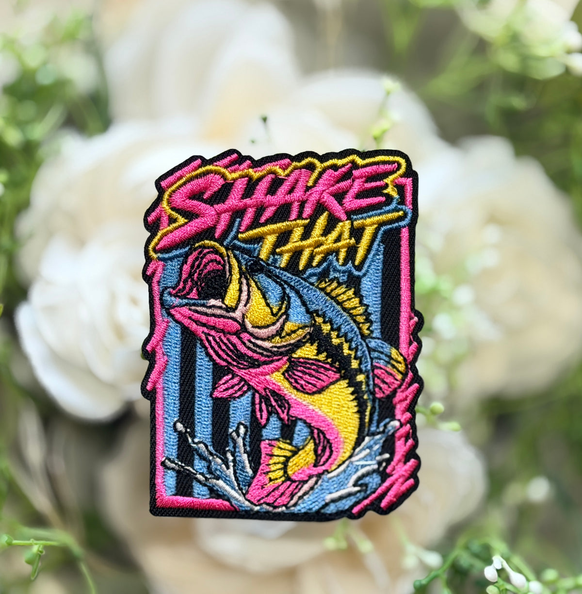 Shake That "Bass" Iron on Patch