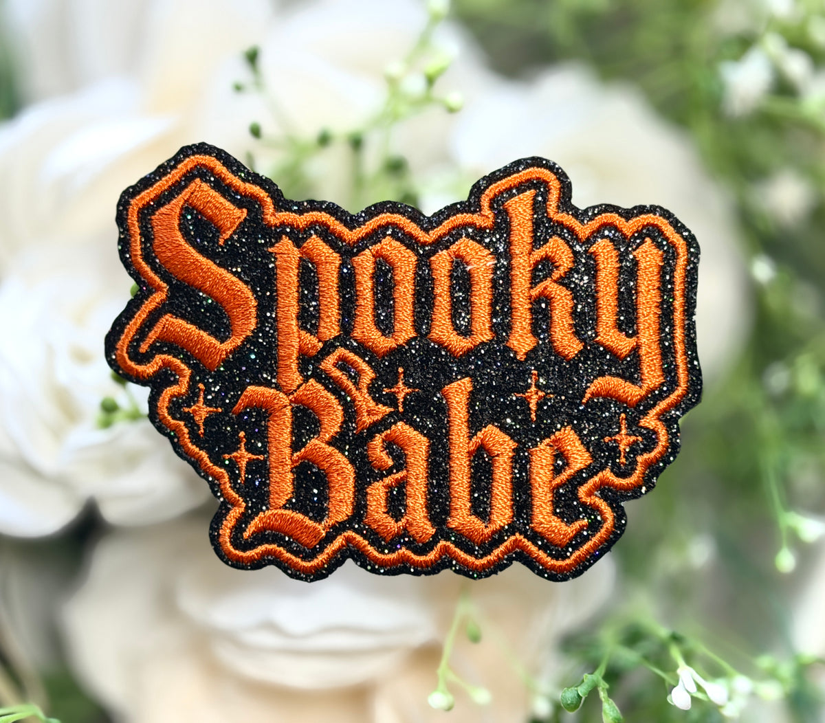 Spooky Babe Iron on Patch