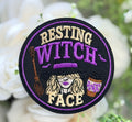 Resting Witch Face Iron on Patch