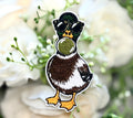 Mallard Duck Bubble Gum Iron on Patch