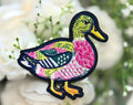 Colorful Mallard Duck Iron on Patch