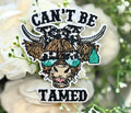 Can't Be Tamed Cow Iron on Patch