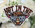 Not in the Mood Cow Iron on Patch