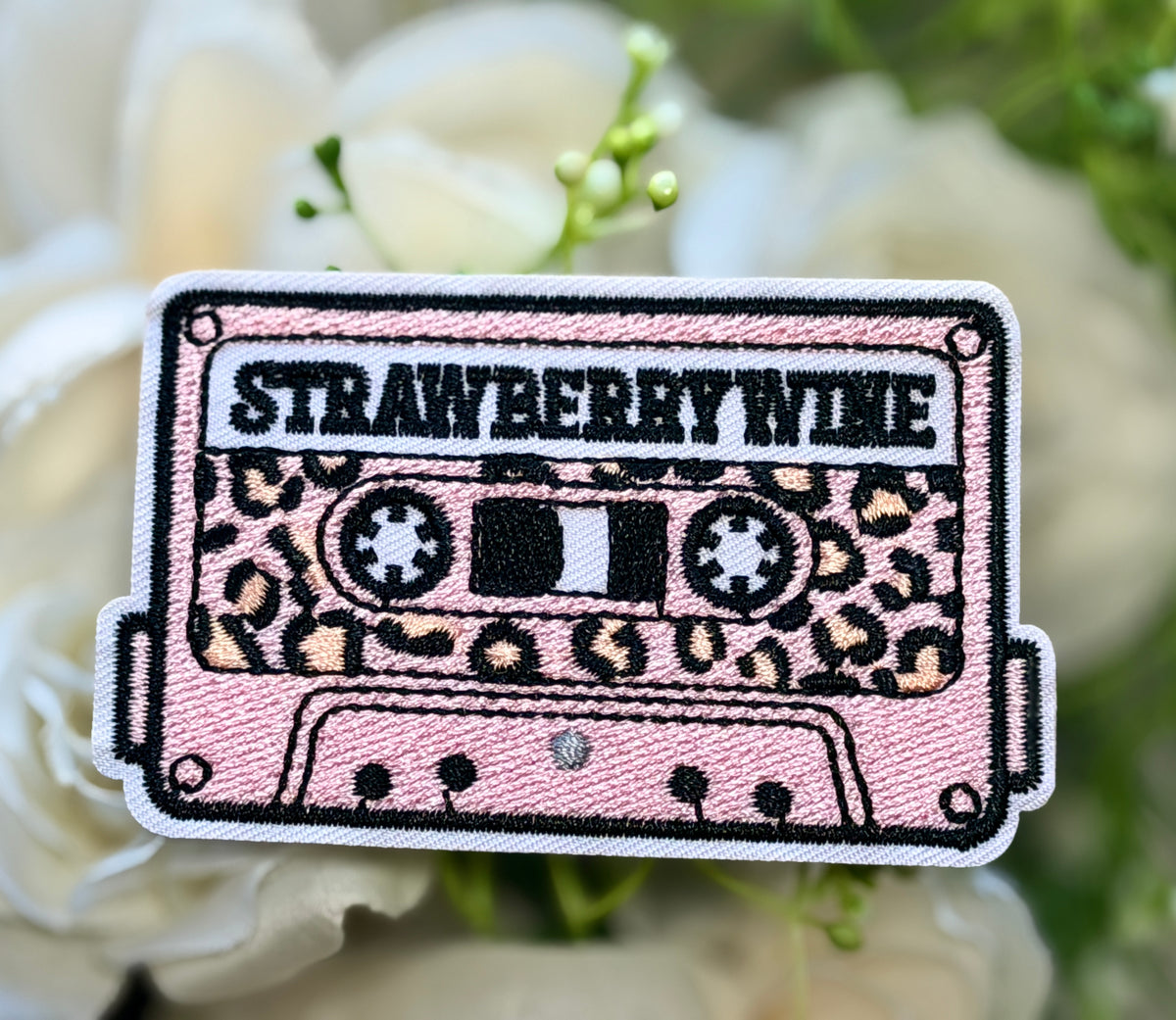 Strawberryville Wine Iron on Patch