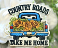 Country Roads Take Me Home Iron on Patch