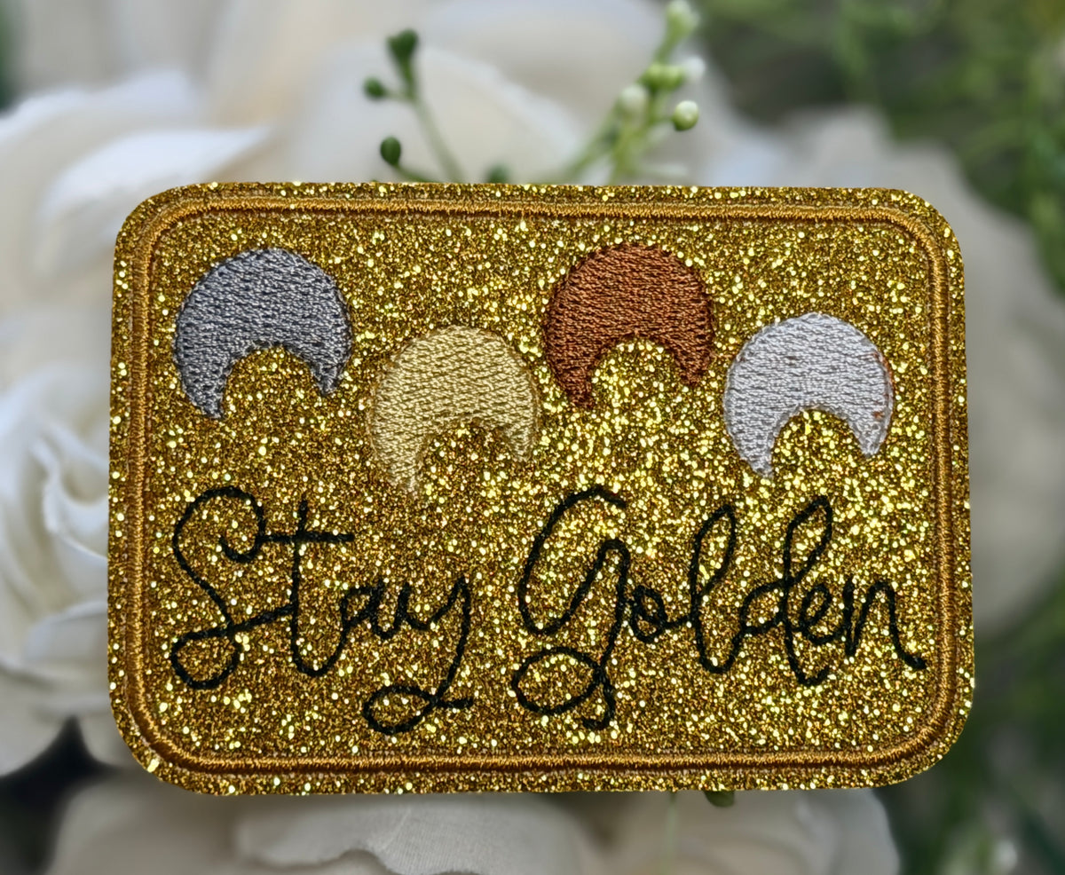 Stay Golden Iron on Patch