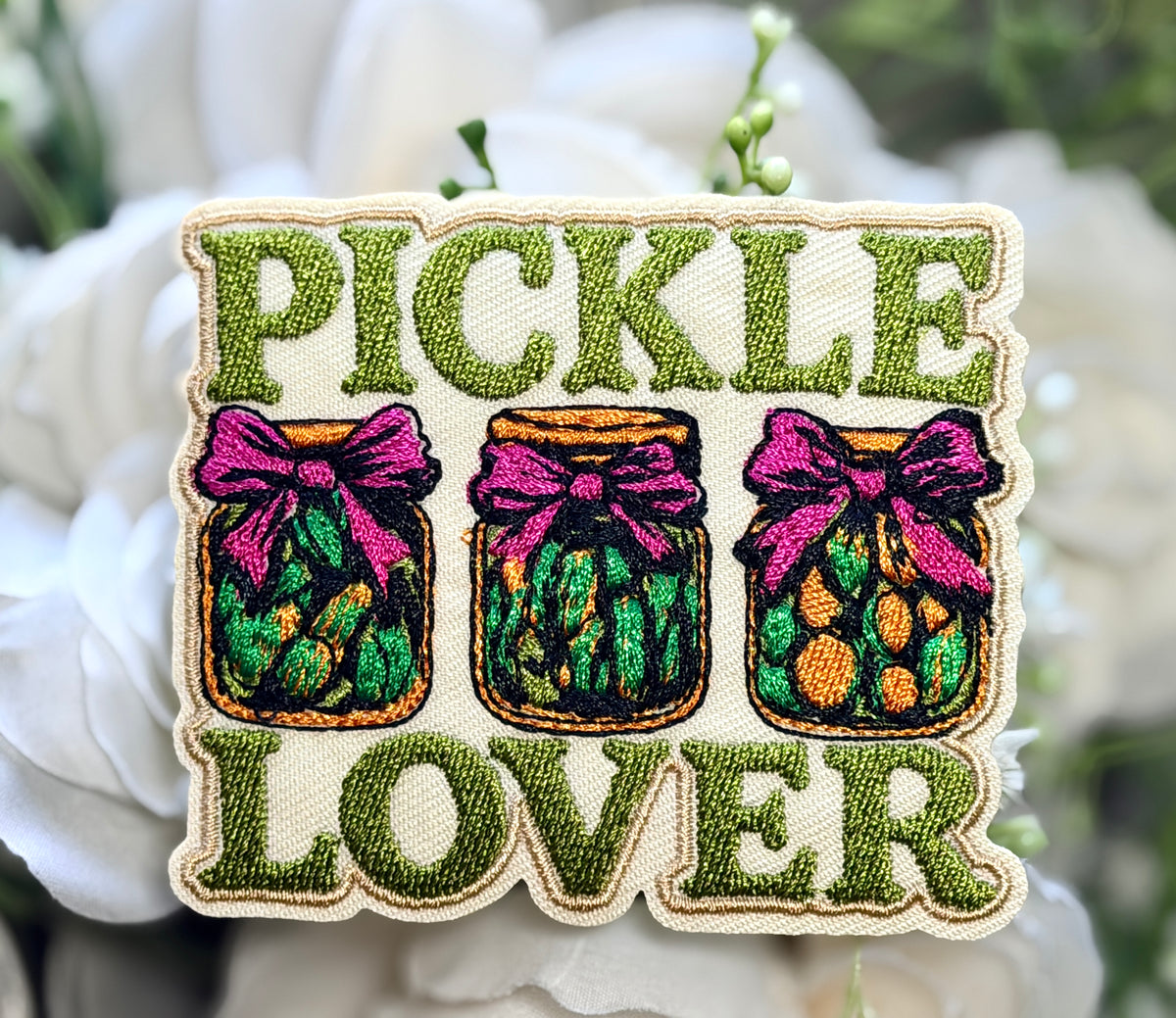 Pickle Lover Iron on Patch