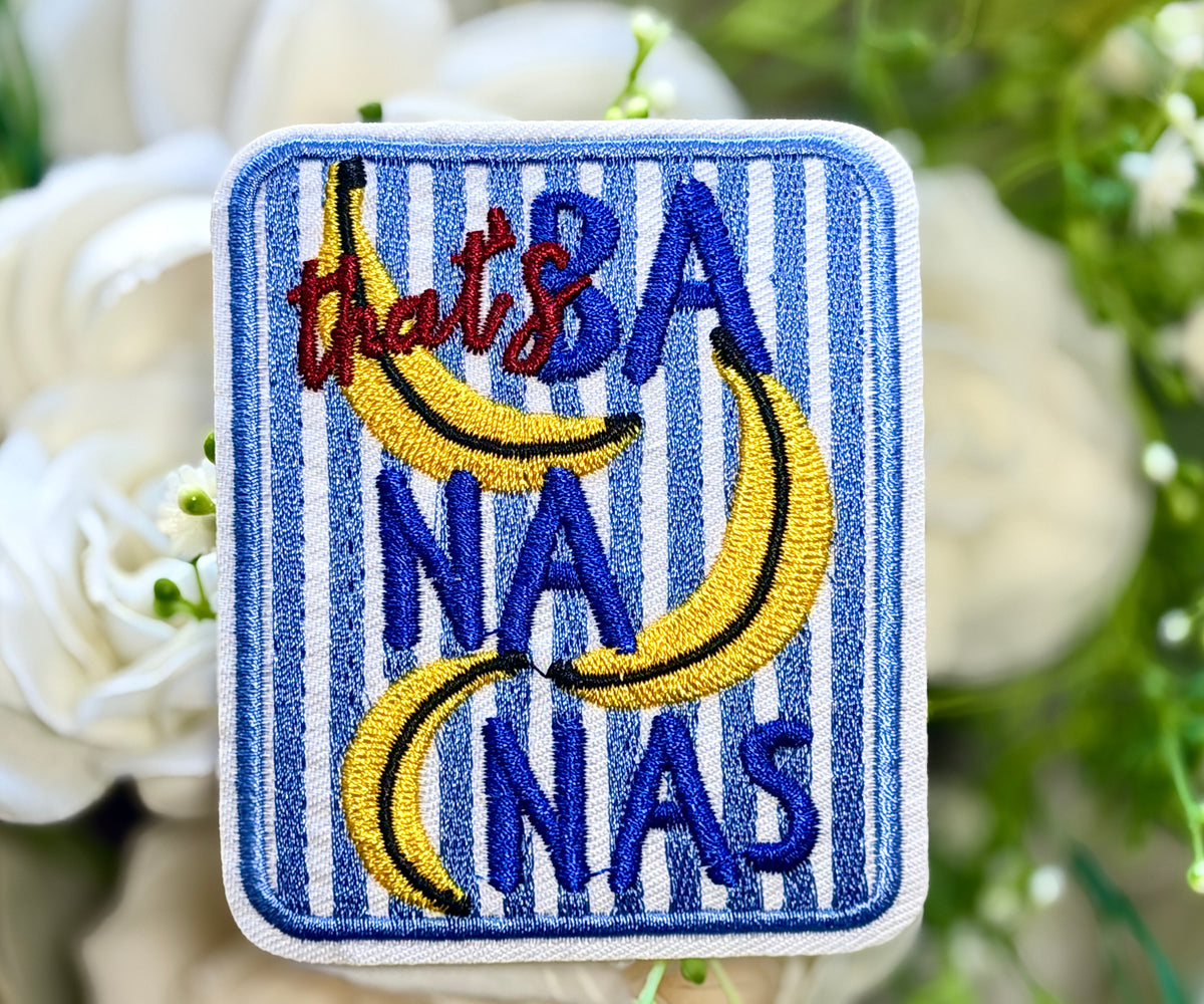 BA NA NAS Iron on Patch