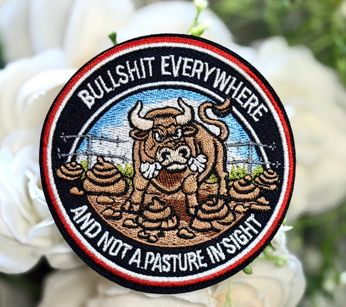 Bullsh*t Everywhere Iron on Patch