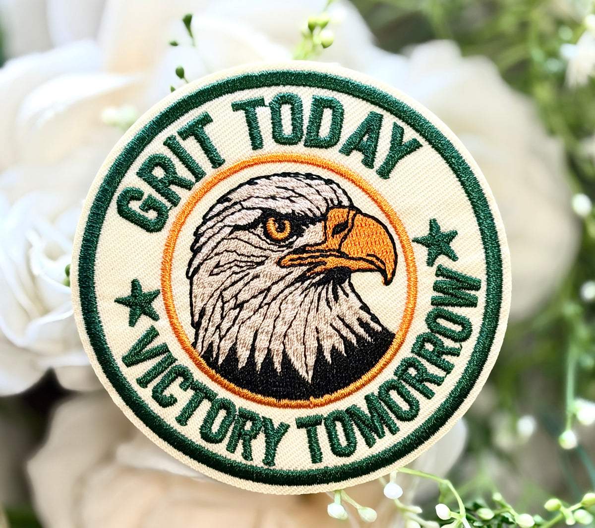 Grit Today Victory Tomorrow Iron on Patch