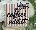 Coffee Addict Iron on Patch