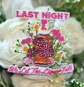 Last Night Floral Iron on Patch
