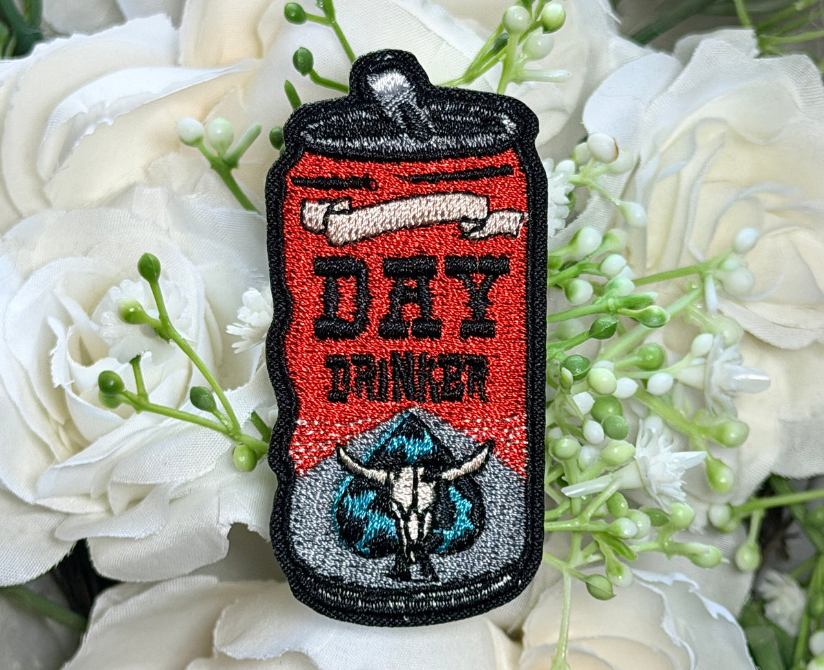 Day Drinker Iron on Patch