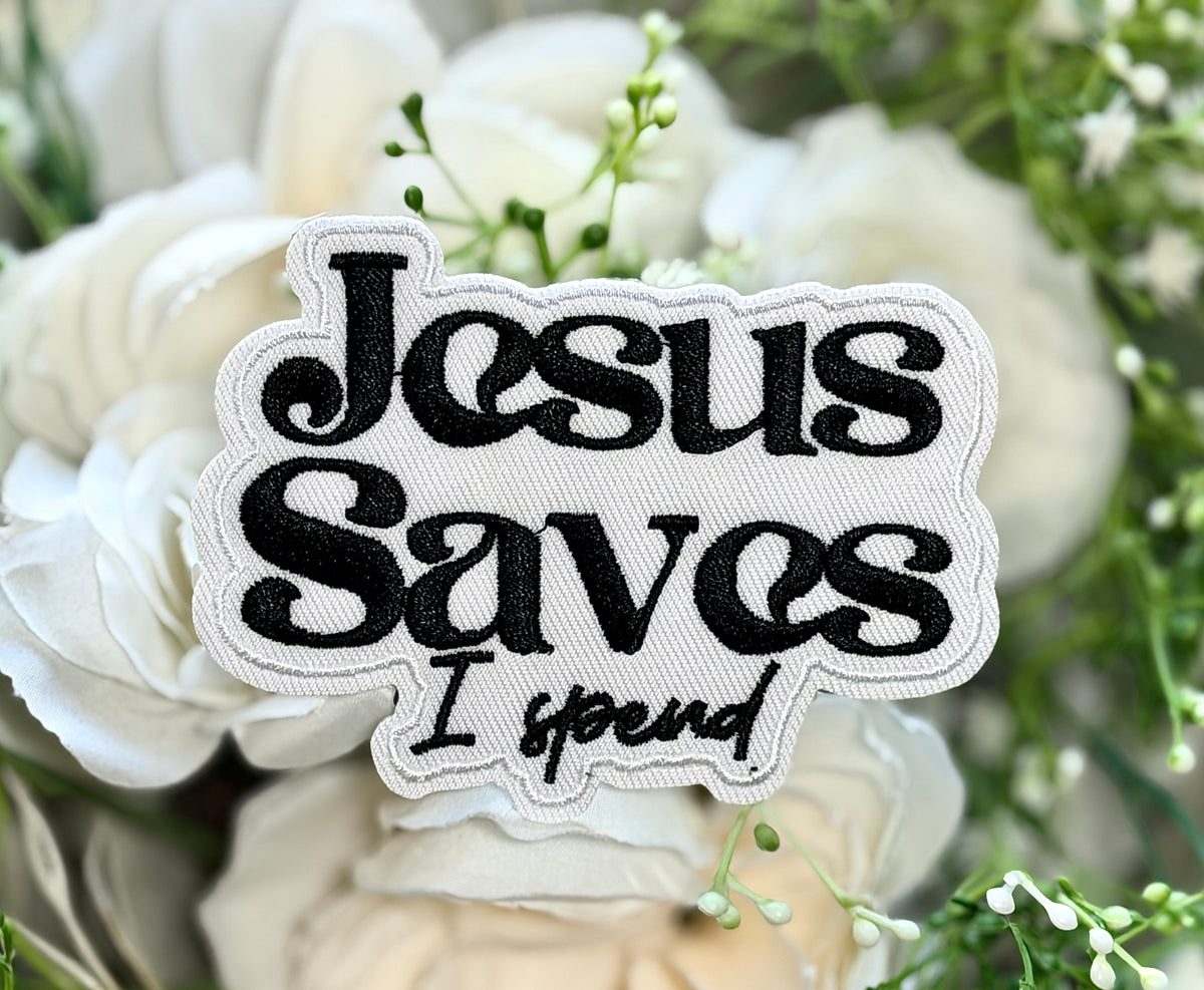 Jesus Saves Iron on Patch