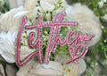 Let Them Script Pink Iron on Patch