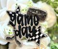 Hockey Glitter Game Day Iron on Patch