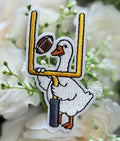 Football Duck Goalpost Iron on Patch