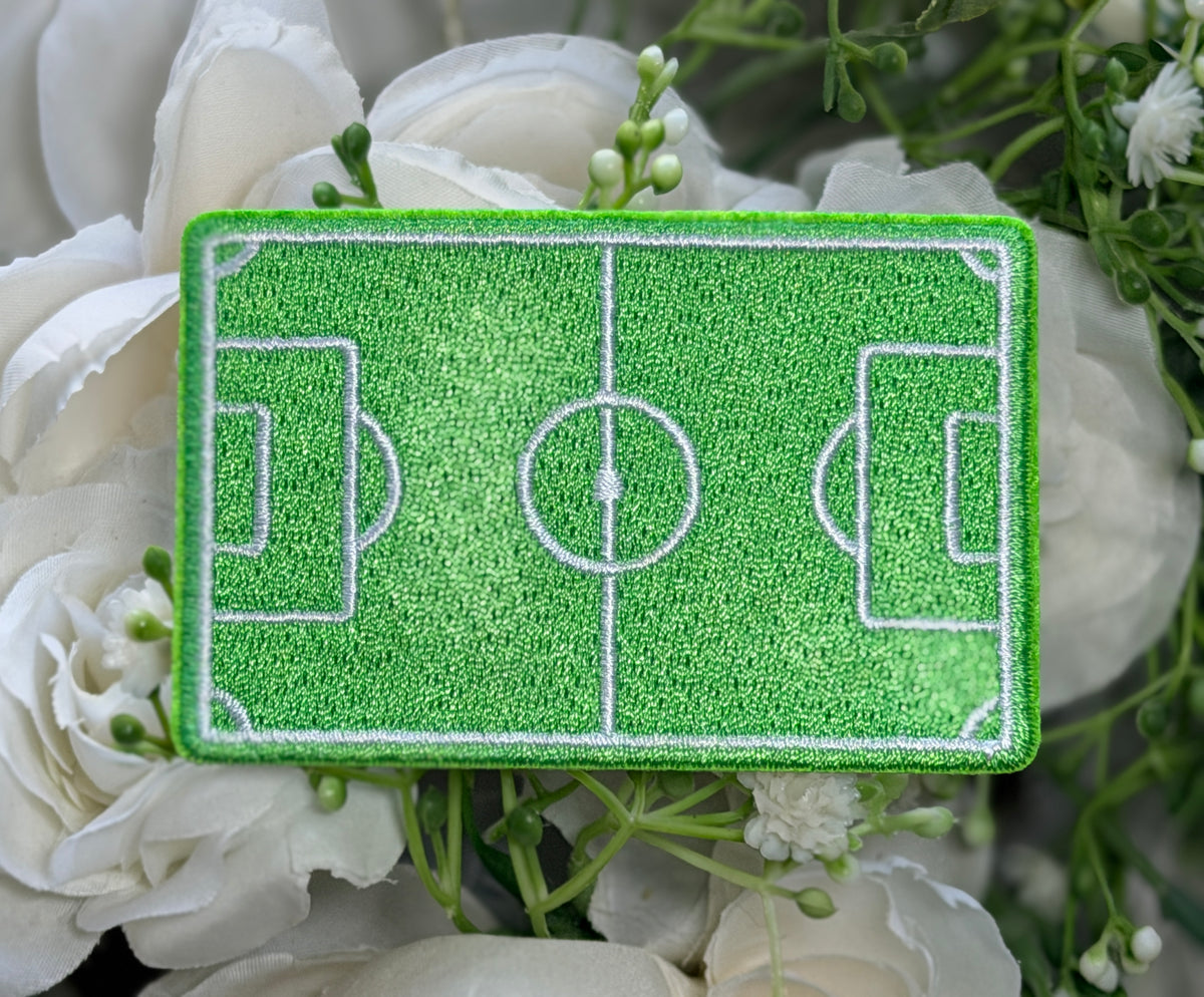 Football Field Iron on Patch