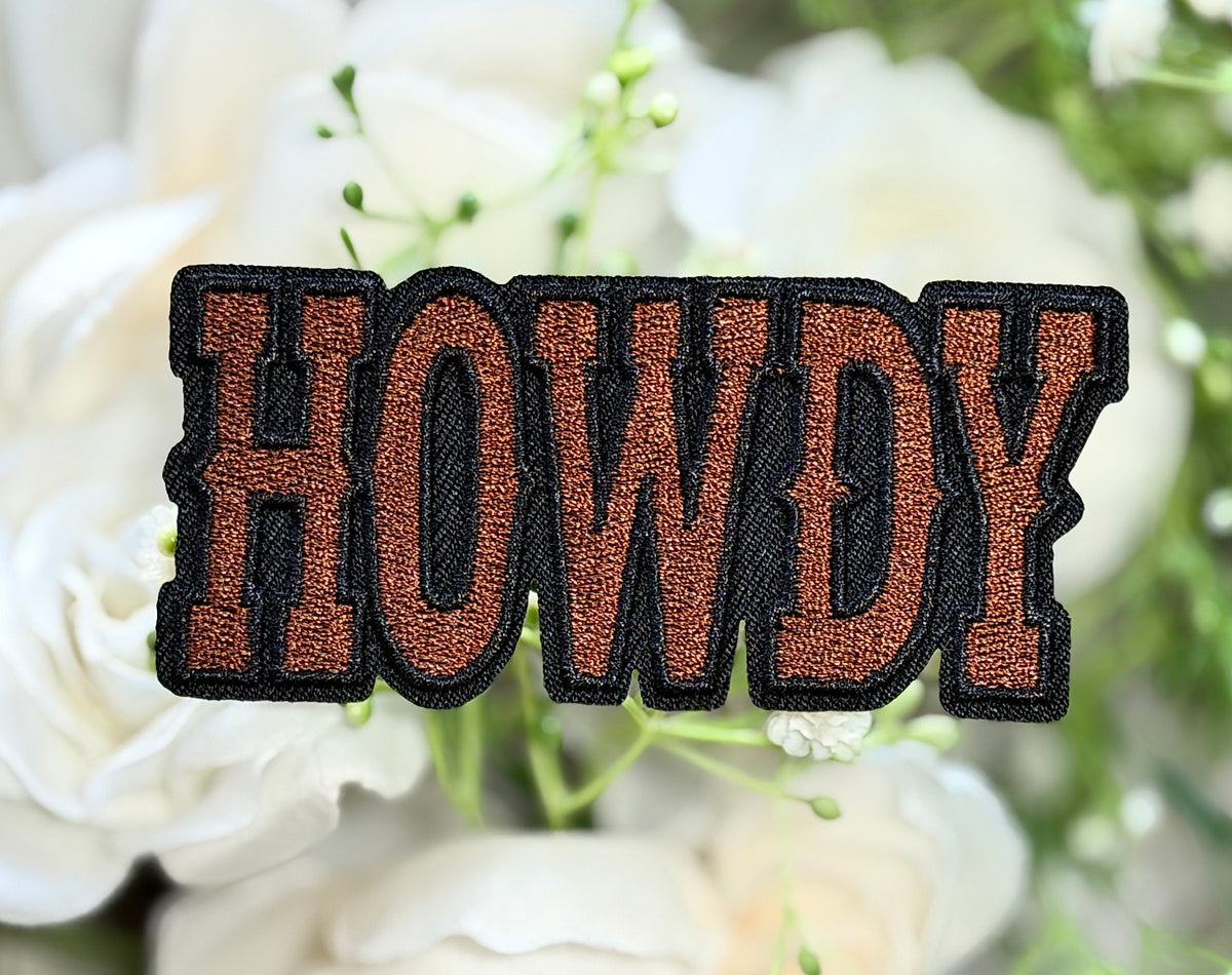 Howdy Iron on Patch