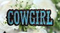 Cowgirl Iron on Patch