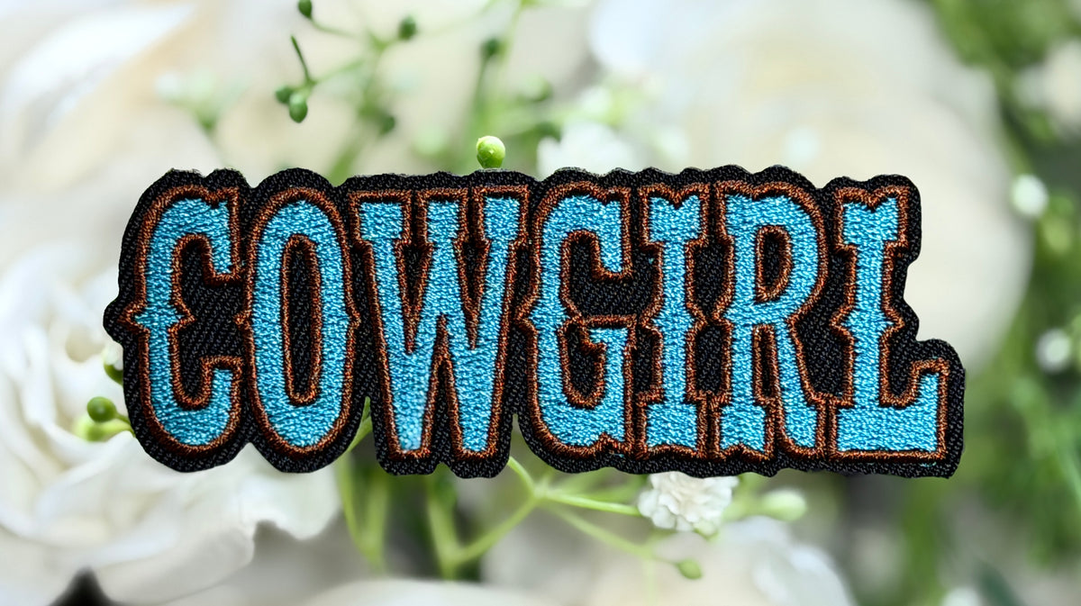 Cowgirl Iron on Patch