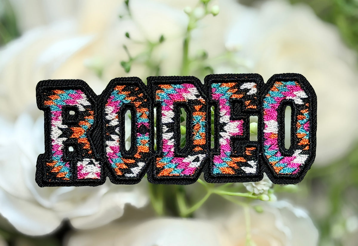 Rodeo Colorful Iron on Patch