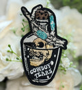 Cowboy Tears Iron on Patch