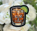 Rum & Cola Iron on Patch