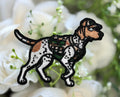 Hunting Dog Iron on Patch