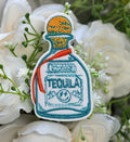 Tequila Blue Bottle Iron on Patch