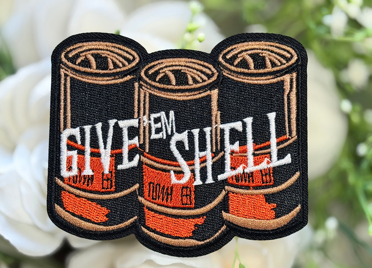 Give Em Shell Iron on Patch