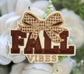 Fall Vibes Bow Iron on Patch
