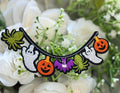 Halloween Ghost Garland Iron on Patch