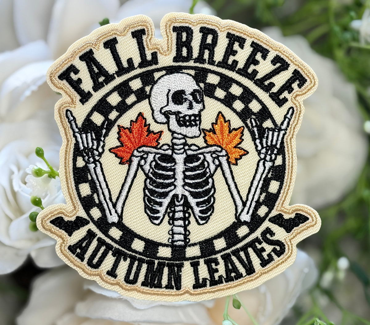 Fall Breeze Autumn Leaves Iron on Patch