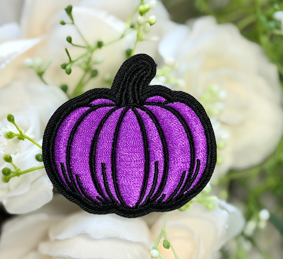 Purple Pumpkin Iron on Patch