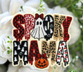 Spooky Mama Iron on Patch
