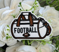 Football Tote Iron on Patch