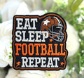Eat Sleep Football Repeat Iron on Patch