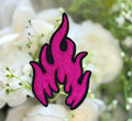 Pink Flame Iron on Patch
