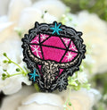 Pink Western Gem Iron on Patch