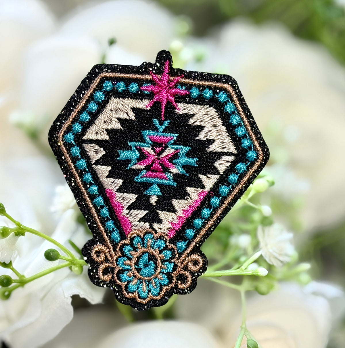 Southwestern Aztec Diamond Iron on Patch