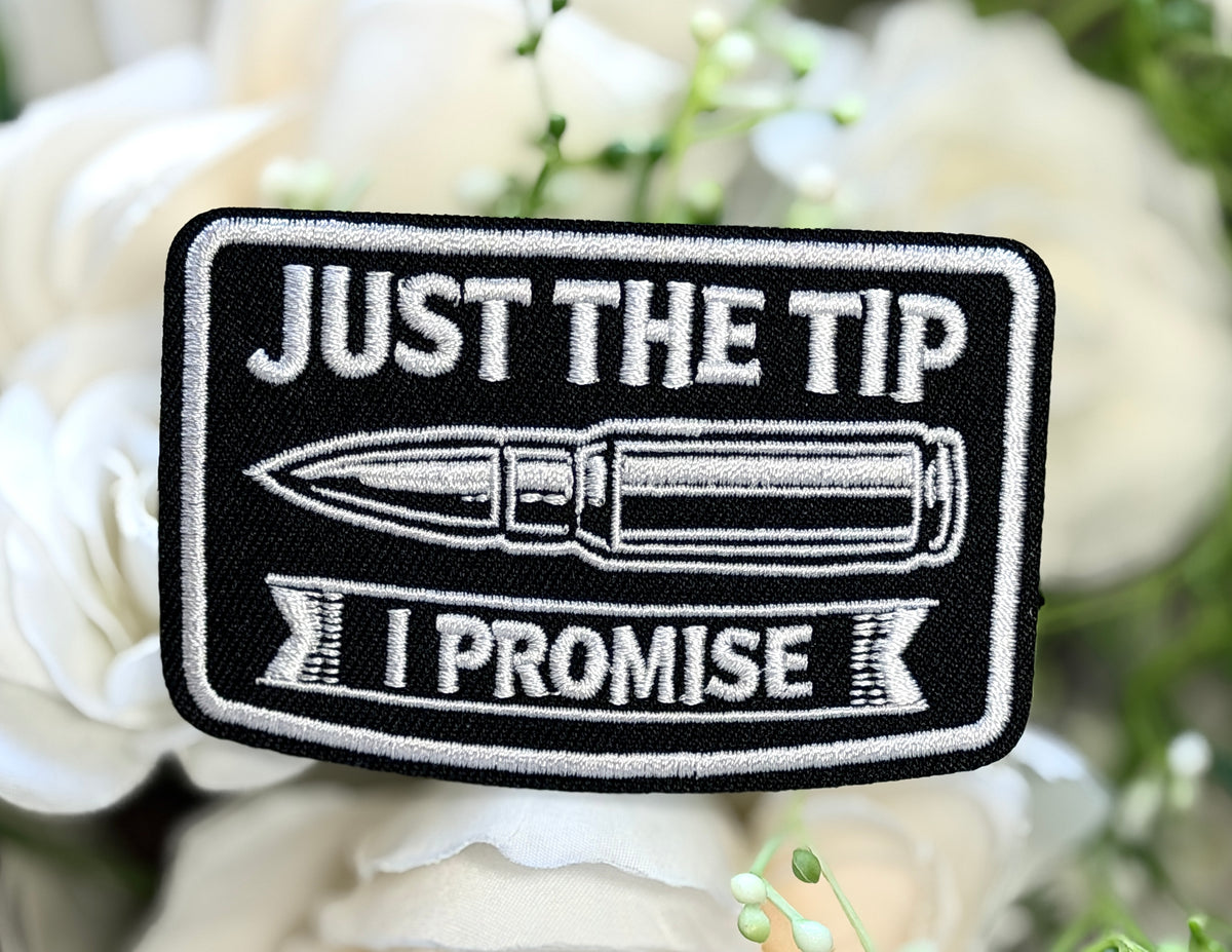 Just the Tip Iron on Patch