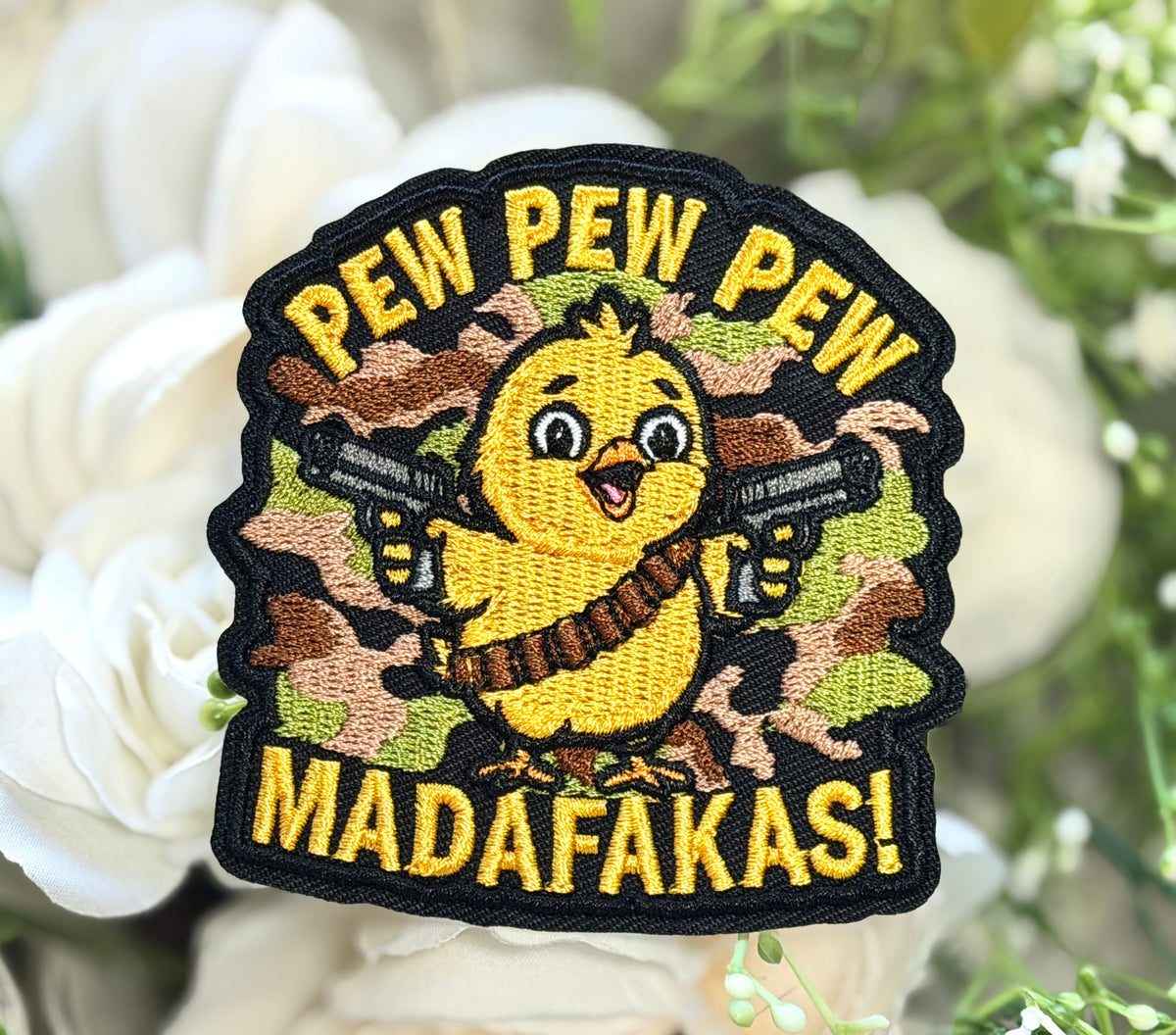 Pew Pew Madafakas Iron on Patch