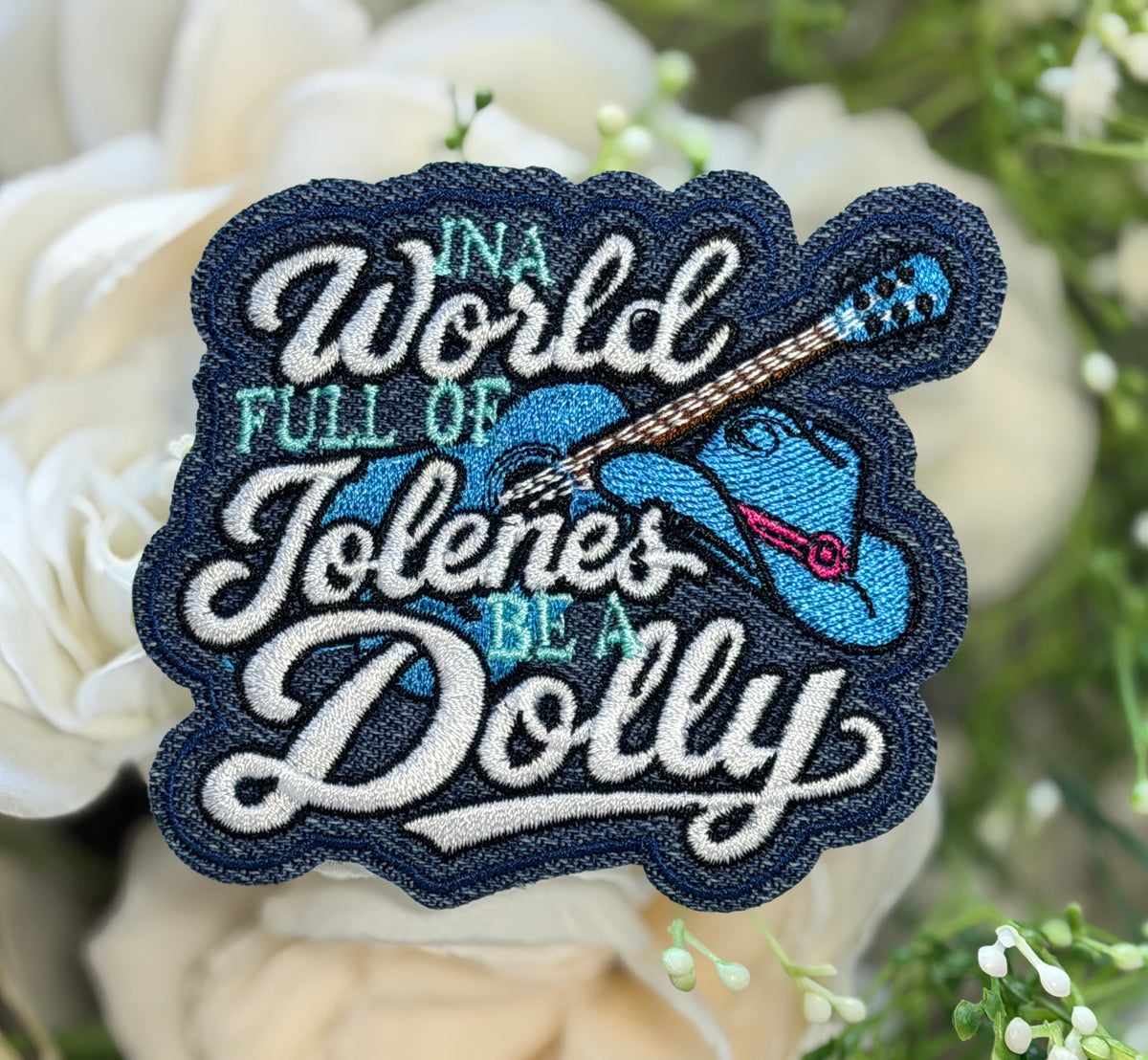 World Jolenes Dolly Iron on Patch