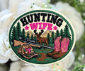 Hunting Wife Iron on Patch