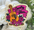 Country Glam Dolly Iron on Patch