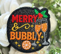 Merry & Bubbly Iron on Patch