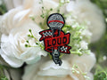 Microphone Iron on Patch